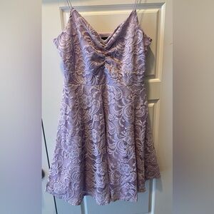 Streetwear Society Lilac Purple Lace Mini Dress Fairy Cottagecore Beach Picnic
